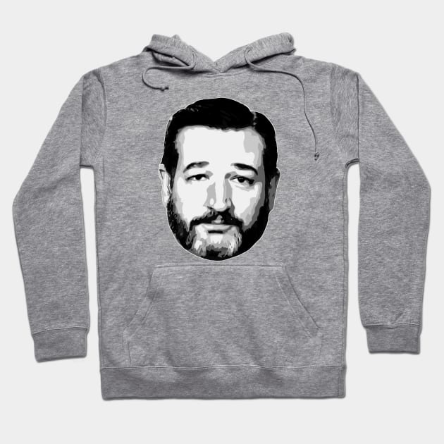 Ted Cruz Face Hoodie by AngelFlame